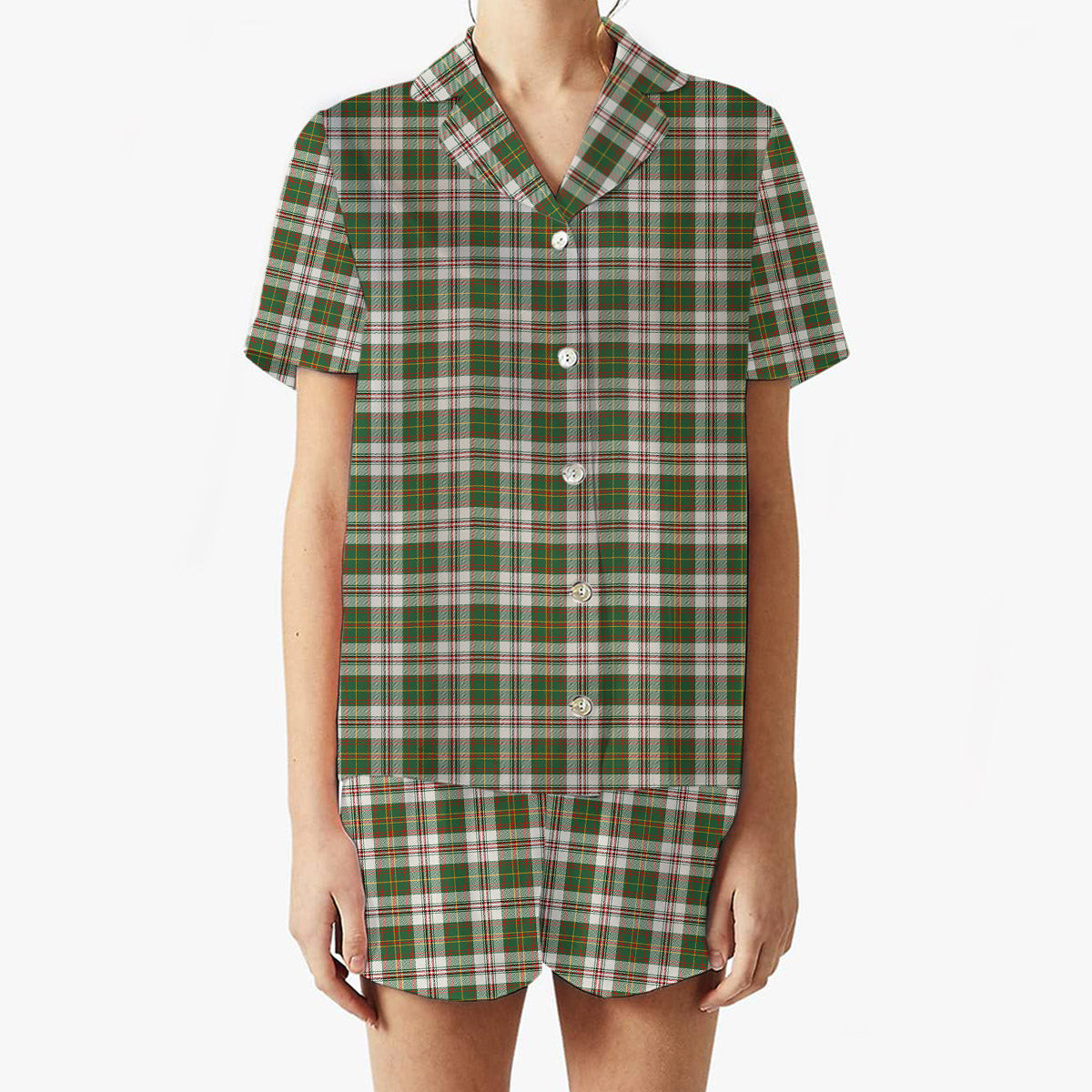 ScotsTee Shop Scottish Hay Dress Modern Women's Short Sleeve Short Set Tartan Pyjama Set
