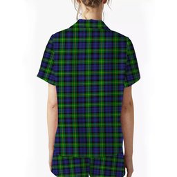 ScotsTee Shop Scottish Gordon Modern Women's Short Sleeve Short Set Tartan Pyjama Set