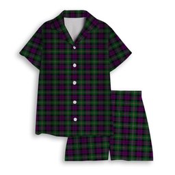 ScotsTee Shop Scottish Wilsons 175 Women's Short Sleeve Short Set Tartan Pyjama Set