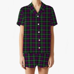 ScotsTee Shop Scottish Wilsons 175 Women's Short Sleeve Short Set Tartan Pyjama Set