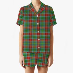 ScotsTee Shop Scottish Muirhead SC Women's Short Sleeve Short Set Tartan Pyjama Set