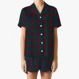 ScotsTee Shop Scottish Jardine Dress Women's Short Sleeve Short Set Tartan Pyjama Set