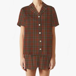 ScotsTee Shop Scottish McKintosh Hunting Weathered Women's Short Sleeve Short Set Tartan Pyjama Set