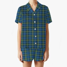 ScotsTee Shop Scottish MacLeod of Harris Ancient Women's Short Sleeve Short Set Tartan Pyjama Set