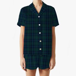 ScotsTee Shop Scottish Matheson Hunting Modern Women's Short Sleeve Short Set Tartan Pyjama Set