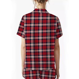 ScotsTee Shop Scottish McDonald Dress Irish Modern Women's Short Sleeve Short Set Tartan Pyjama Set