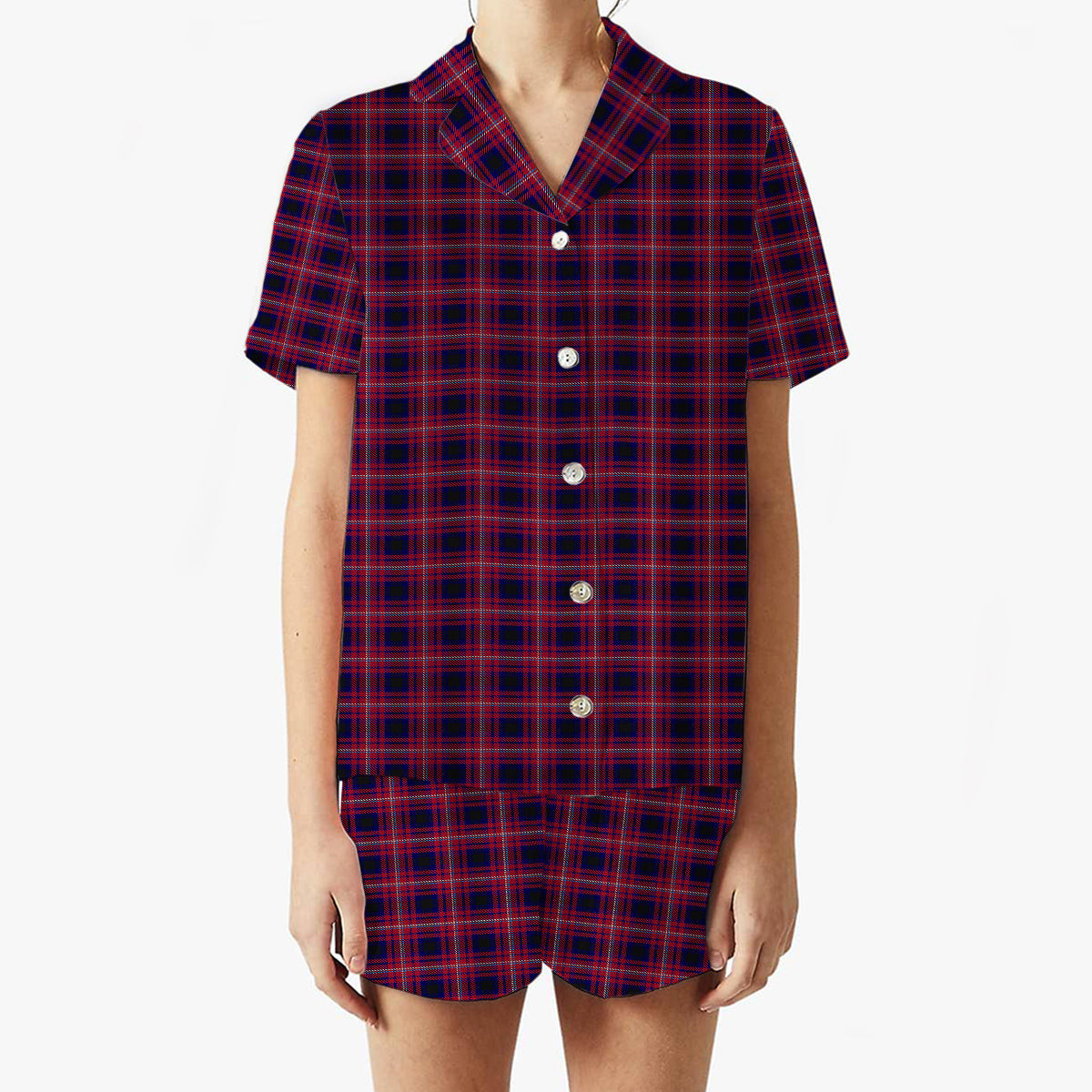 ScotsTee Shop Scottish Tullis Russell Women's Short Sleeve Short Set Tartan Pyjama Set