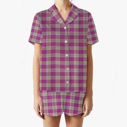 ScotsTee Shop Scottish Yair Dance Women's Short Sleeve Short Set Tartan Pyjama Set