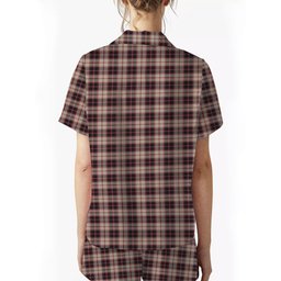 ScotsTee Shop Scottish MacPherson Hunting Ancient Women's Short Sleeve Short Set Tartan Pyjama Set