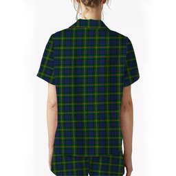 ScotsTee Shop Scottish Maitland Chief Women's Short Sleeve Short Set Tartan Pyjama Set
