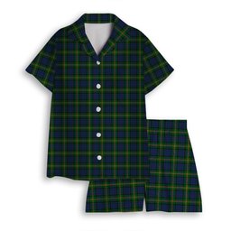 ScotsTee Shop Scottish Maitland Chief Women's Short Sleeve Short Set Tartan Pyjama Set