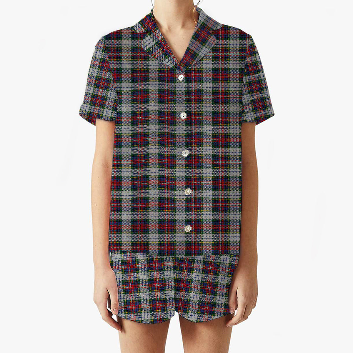 ScotsTee Shop Scottish MacPherson Dress 1 Women's Short Sleeve Short Set Tartan Pyjama Set