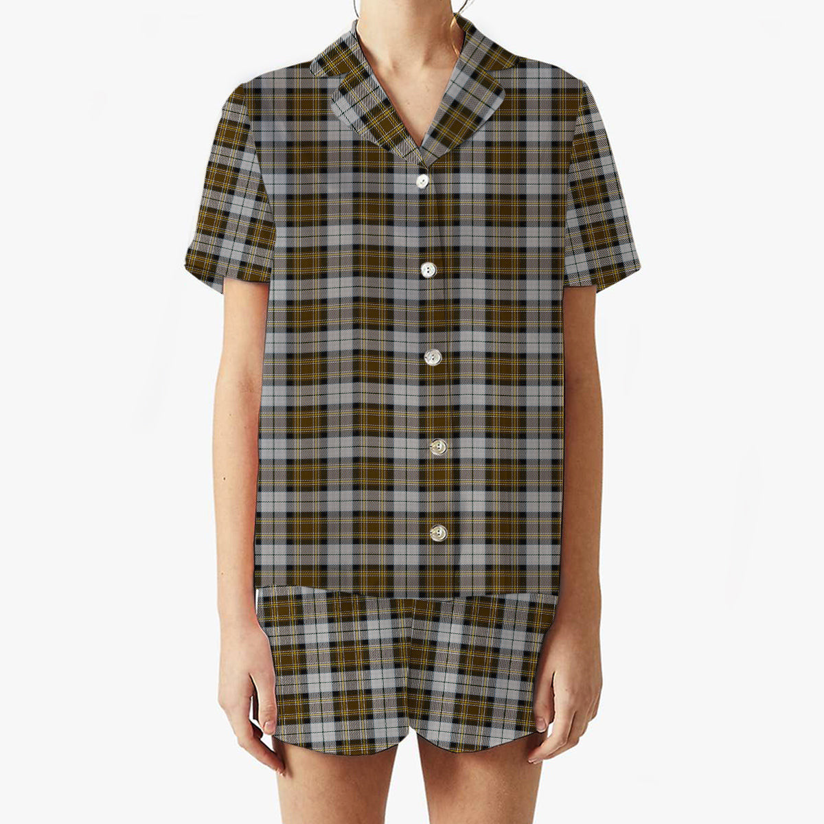 ScotsTee Shop Scottish MacKellar Dress Women's Short Sleeve Short Set Tartan Pyjama Set