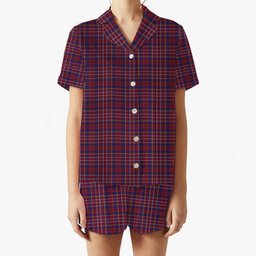 ScotsTee Shop Scottish Ruxton Hunting Women's Short Sleeve Short Set Tartan Pyjama Set