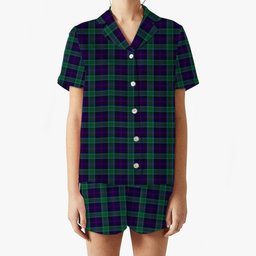 ScotsTee Shop Scottish MacTaggart Johnstons Women's Short Sleeve Short Set Tartan Pyjama Set
