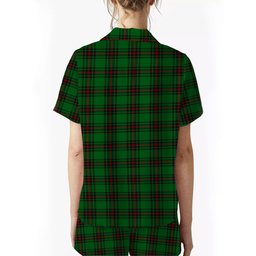 ScotsTee Shop Scottish Orrock Women's Short Sleeve Short Set Tartan Pyjama Set
