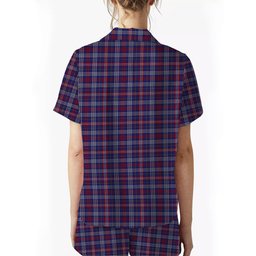 ScotsTee Shop Scottish Parker USA Women's Short Sleeve Short Set Tartan Pyjama Set