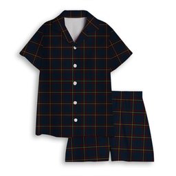 ScotsTee Shop Scottish MacLaine of Lochbuie Hunting Women's Short Sleeve Short Set Tartan Pyjama Set
