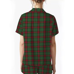 ScotsTee Shop Scottish Maxwell Hunting Modern Women's Short Sleeve Short Set Tartan Pyjama Set