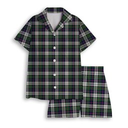 ScotsTee Shop Scottish McCallum Dress Modern Women's Short Sleeve Short Set Tartan Pyjama Set