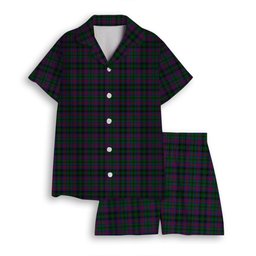 ScotsTee Shop Scottish McLachlan Hunting Women's Short Sleeve Short Set Tartan Pyjama Set