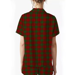 ScotsTee Shop Scottish MacAulay 1880 Women's Short Sleeve Short Set Tartan Pyjama Set