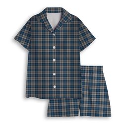 ScotsTee Shop Scottish Napier Modern Women's Short Sleeve Short Set Tartan Pyjama Set