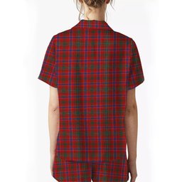 ScotsTee Shop Scottish Lumsden Waistcoat Modern Women's Short Sleeve Short Set Tartan Pyjama Set