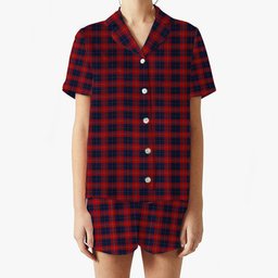 ScotsTee Shop Scottish McKnight Women's Short Sleeve Short Set Tartan Pyjama Set