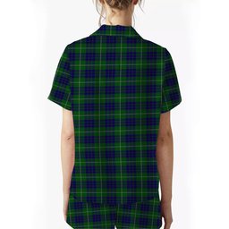 ScotsTee Shop Scottish Hamilton Hunting Women's Short Sleeve Short Set Tartan Pyjama Set