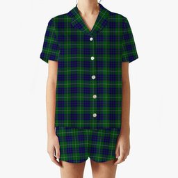 ScotsTee Shop Scottish Hamilton Hunting Women's Short Sleeve Short Set Tartan Pyjama Set
