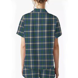 ScotsTee Shop Scottish McDowall Modern Women's Short Sleeve Short Set Tartan Pyjama Set