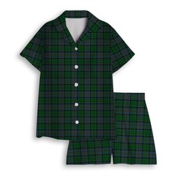ScotsTee Shop Scottish Hope Vere Lochcarron Women's Short Sleeve Short Set Tartan Pyjama Set