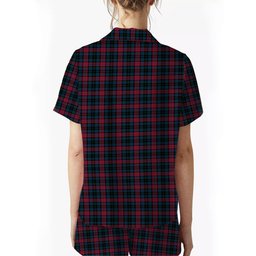 ScotsTee Shop Scottish Lindsay-McGee Modern Clan Women's Short Sleeve Short Set Tartan Pyjama Set