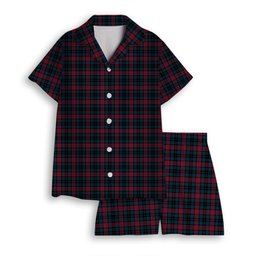 ScotsTee Shop Scottish Lindsay-McGee Modern Clan Women's Short Sleeve Short Set Tartan Pyjama Set