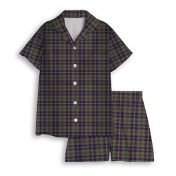 ScotsTee Shop Scottish Taylor Weathered Women's Short Sleeve Short Set Tartan Pyjama Set