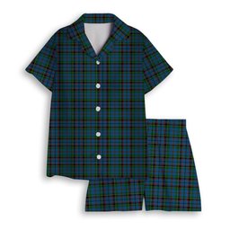 ScotsTee Shop Scottish Stinson Women's Short Sleeve Short Set Tartan Pyjama Set
