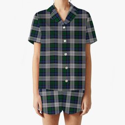 ScotsTee Shop Scottish Graham Dress Women's Short Sleeve Short Set Tartan Pyjama Set