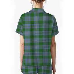 ScotsTee Shop Scottish Irvine of Bonshaw Ancient Women's Short Sleeve Short Set Tartan Pyjama Set