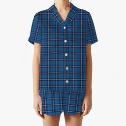 ScotsTee Shop Scottish McRae of America Modern Women's Short Sleeve Short Set Tartan Pyjama Set