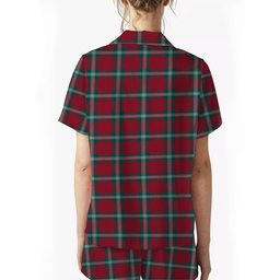 ScotsTee Shop Scottish McLaine of Loch Buie Modern Women's Short Sleeve Short Set Tartan Pyjama Set