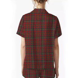 ScotsTee Shop Scottish Waggrall Women's Short Sleeve Short Set Tartan Pyjama Set
