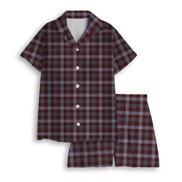 ScotsTee Shop Scottish Jardine of Castlemilk Modern Women's Short Sleeve Short Set Tartan Pyjama Set