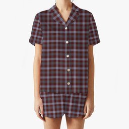 ScotsTee Shop Scottish Jardine of Castlemilk Modern Women's Short Sleeve Short Set Tartan Pyjama Set