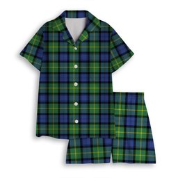 ScotsTee Shop Scottish Gordon Old Ancient Women's Short Sleeve Short Set Tartan Pyjama Set