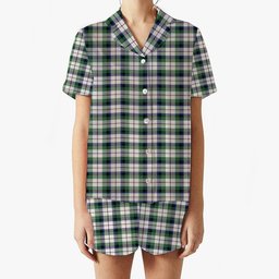 ScotsTee Shop Scottish MacNaughton Dress Modern Women's Short Sleeve Short Set Tartan Pyjama Set