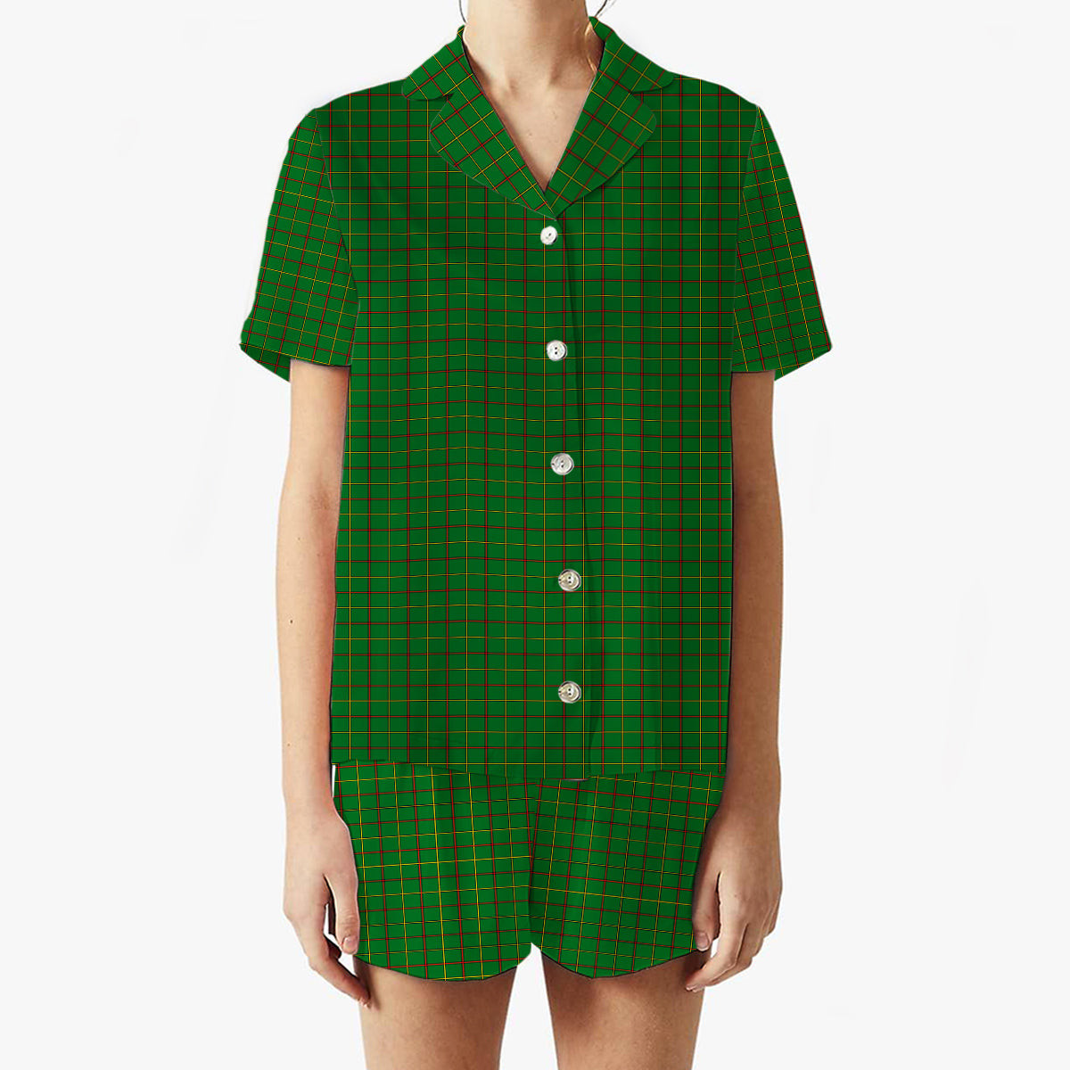 ScotsTee Shop Scottish Tribe of Mar Women's Short Sleeve Short Set Tartan Pyjama Set