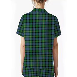 ScotsTee Shop Scottish Sinclair of Ulster Ancient Women's Short Sleeve Short Set Tartan Pyjama Set