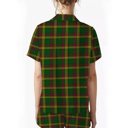 ScotsTee Shop Scottish MacMillan Anc Clans Originaux Women's Short Sleeve Short Set Tartan Pyjama Set