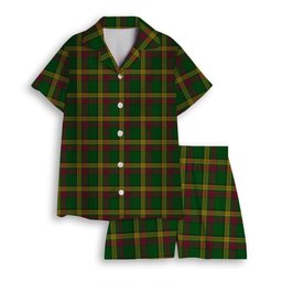 ScotsTee Shop Scottish MacMillan Anc Clans Originaux Women's Short Sleeve Short Set Tartan Pyjama Set